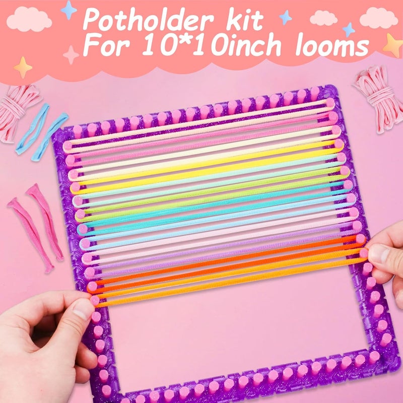Disracker 804PCS for 7 to 10 inches Loom Refill Ring, Made of Nylon Material can be Used to Make potholder Loops, with 12 Colors, Suitable for Adults or Kids DIY Activities - Image 2